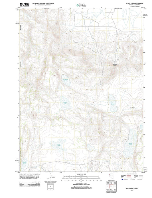 2011 Burnt Lake, NV - Nevada - USGS Topographic Map