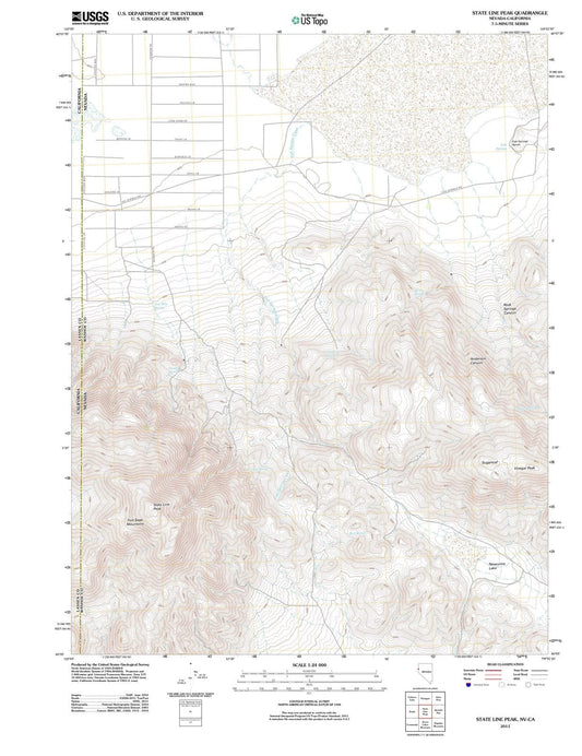 2011 State Line Peak, NV - Nevada - USGS Topographic Map