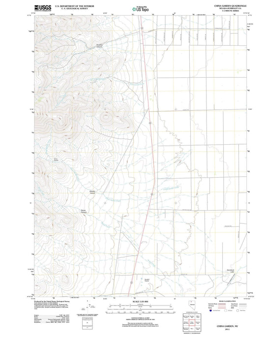 2011 China Garden, NV - Nevada - USGS Topographic Map