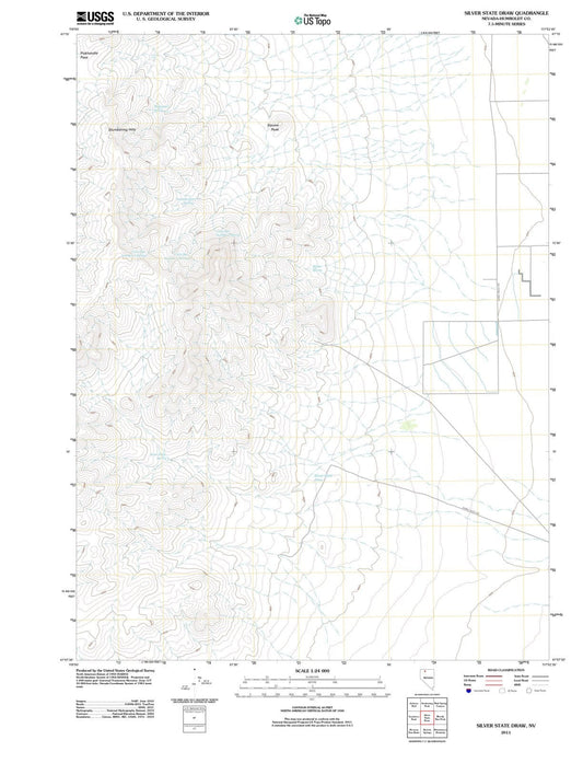 2011 Silver Stateraw, NV - Nevada - USGS Topographic Map