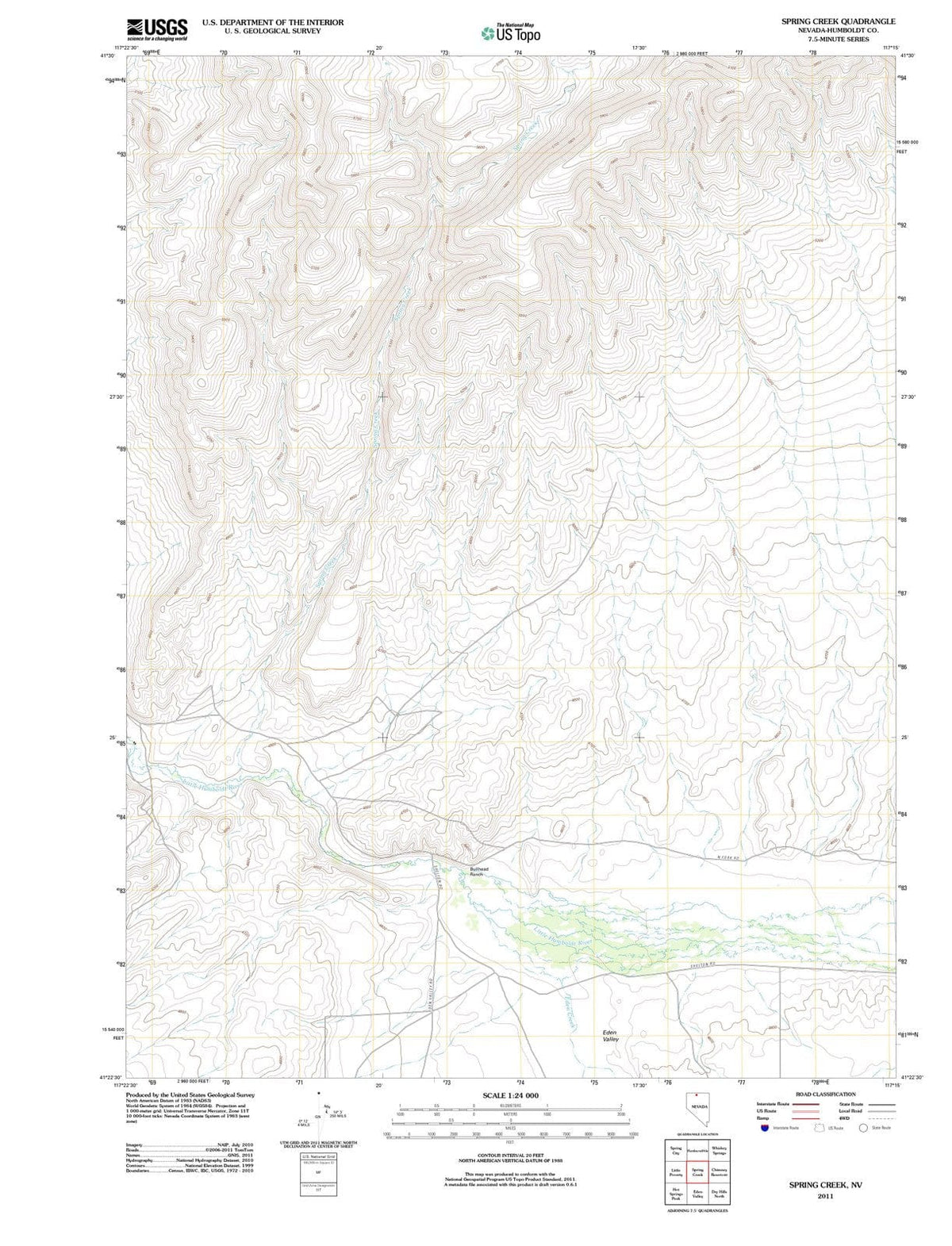 2011 Spring Creek, NV - Nevada - USGS Topographic Map