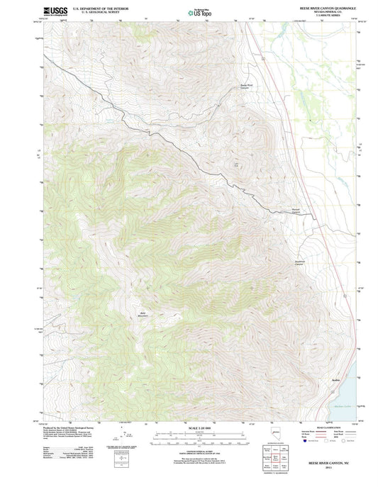 2011 Reese River Canyon, NV - Nevada - USGS Topographic Map