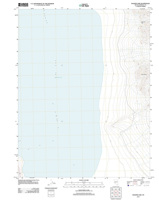 2011 Walker Lake, NV - Nevada - USGS Topographic Map