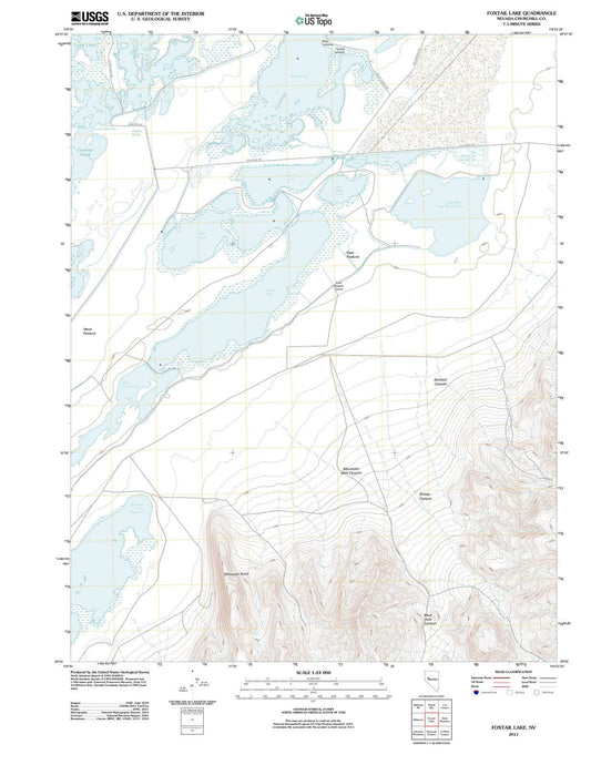 2011 Foxtail Lake, NV - Nevada - USGS Topographic Map