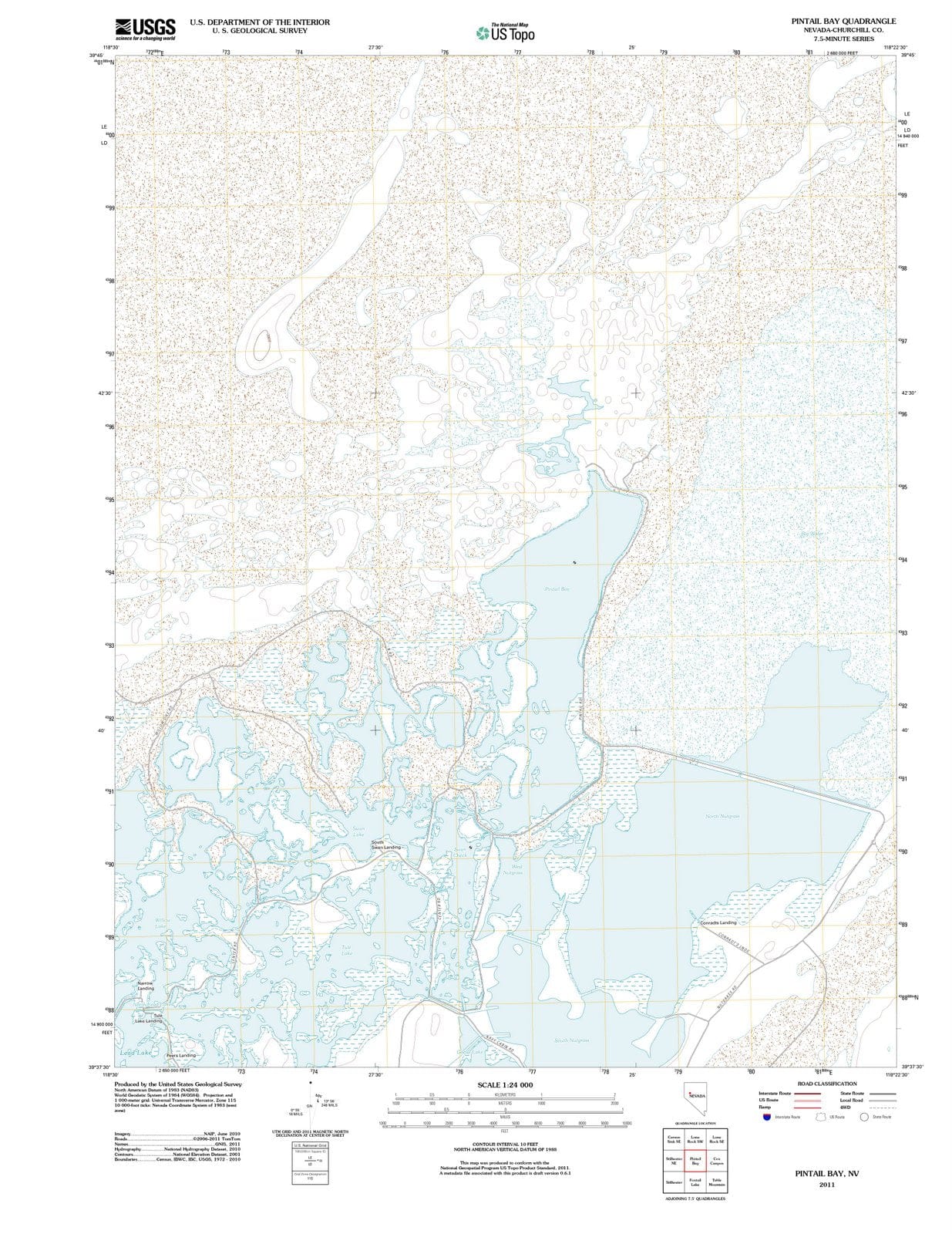 2011 Pintail Bay, NV - Nevada - USGS Topographic Map