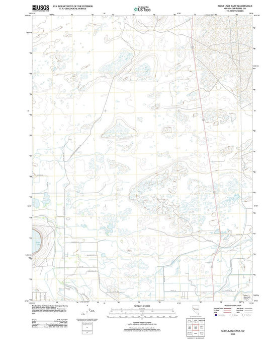 2011 Soda Lake East, NV - Nevada - USGS Topographic Map