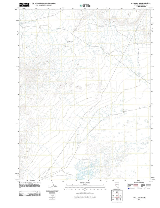 2011 Soda Lake, NV - Nevada - USGS Topographic Map