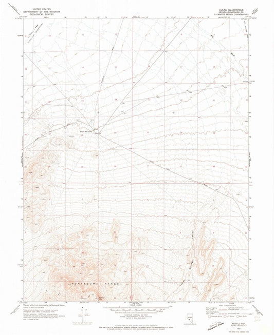 1970 Alkali, NV - Nevada - USGS Topographic Map
