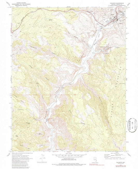 1970 Caliente, NV - Nevada - USGS Topographic Map