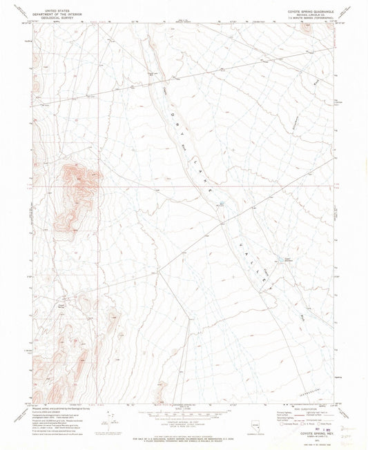 1971 Coyote Spring, NV - Nevada - USGS Topographic Map