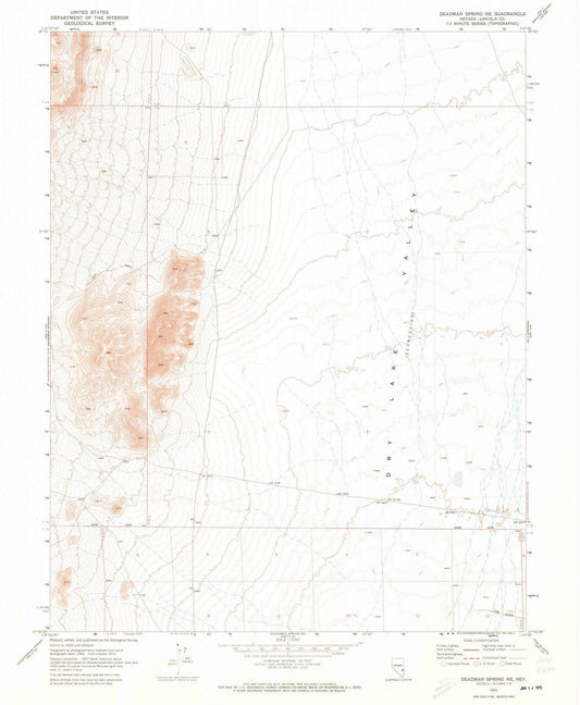 1970 Deadman Spring, NV - Nevada - USGS Topographic Map