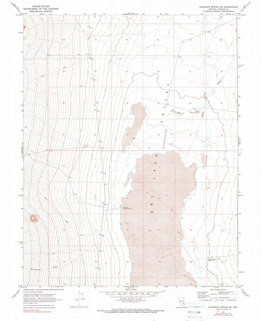 1970 Deadman Spring, NV - Nevada - USGS Topographic Map v2