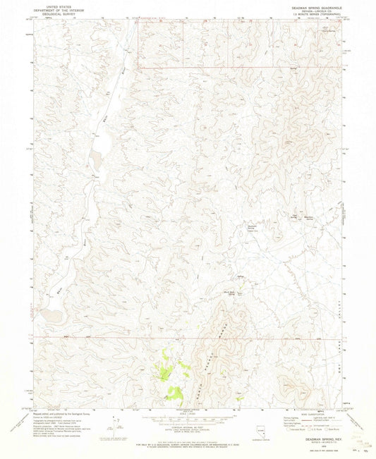 1970 Deadman Spring, NV - Nevada - USGS Topographic Map v3