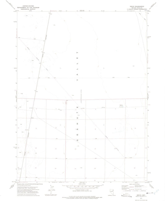 1971 Decoy, NV - Nevada - USGS Topographic Map