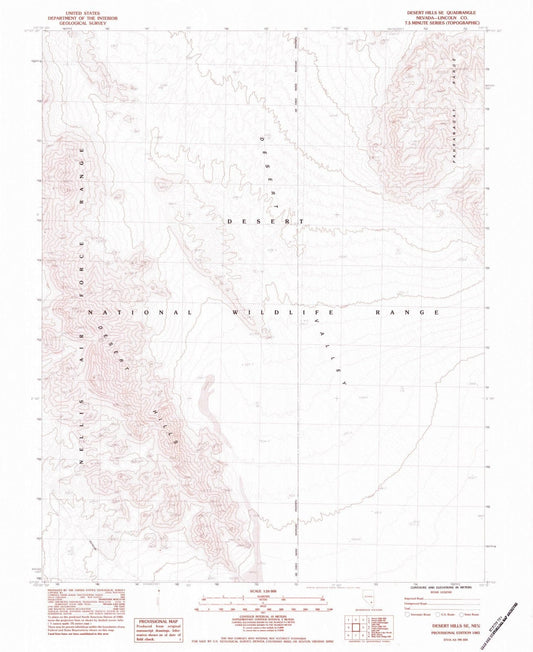 1983 Desert Hills, NV - Nevada - USGS Topographic Map v3