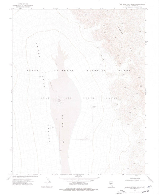 1973 Dog Bone Lake North, NV - Nevada - USGS Topographic Map