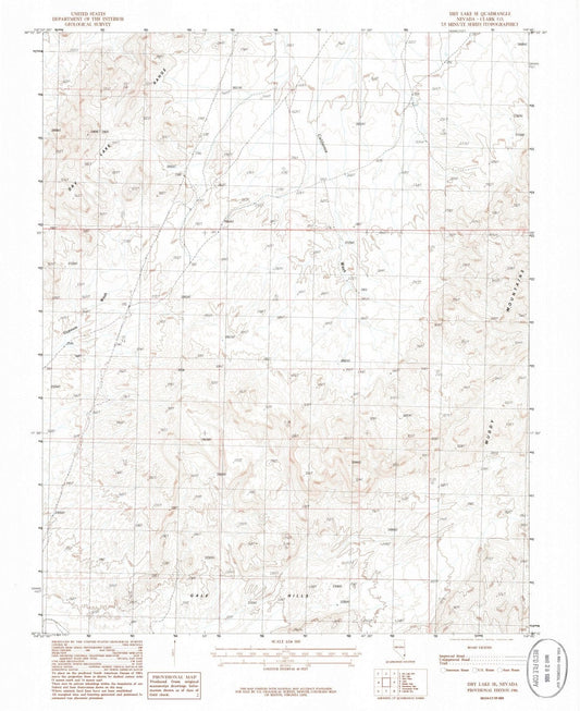1986 Dry Lake, NV - Nevada - USGS Topographic Map v2