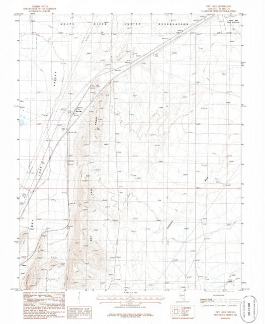 1986 Dry Lake, NV - Nevada - USGS Topographic Map v3