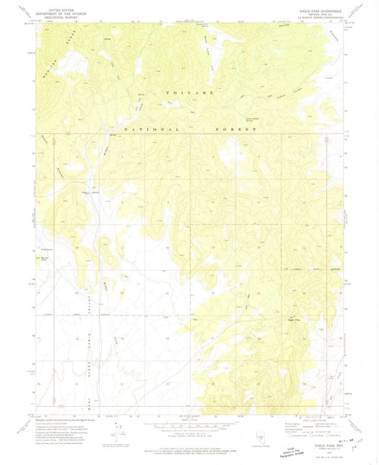 1971 Eagle Pass, NV - Nevada - USGS Topographic Map