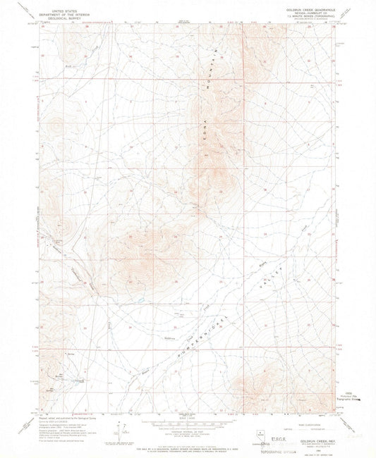 1965 Goldrun Creek, NV - Nevada - USGS Topographic Map