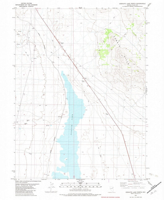 1982 Goshute Lake North, NV - Nevada - USGS Topographic Map