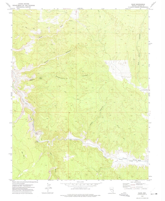 1972 Islen, NV - Nevada - USGS Topographic Map