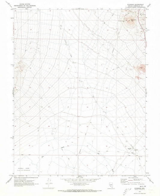 1970 Klondike, NV - Nevada - USGS Topographic Map