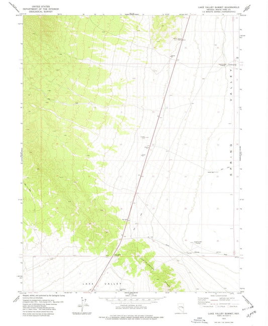 1978 Lake Valley Summit, NV - Nevada - USGS Topographic Map