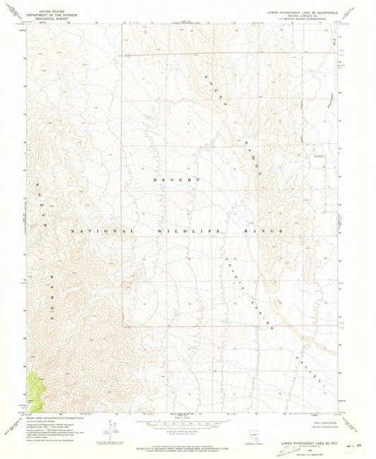 1969 Lower Pahranagat Lake, NV - Nevada - USGS Topographic Map v2