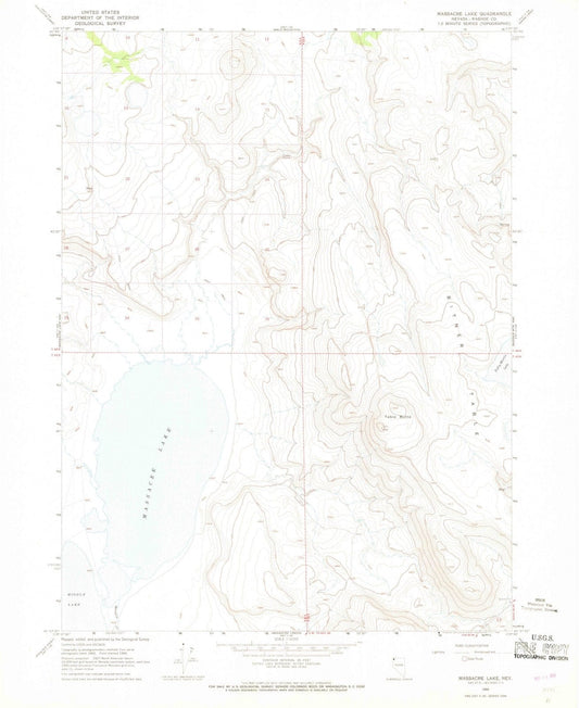1966 Massacre Lake, NV - Nevada - USGS Topographic Map v2