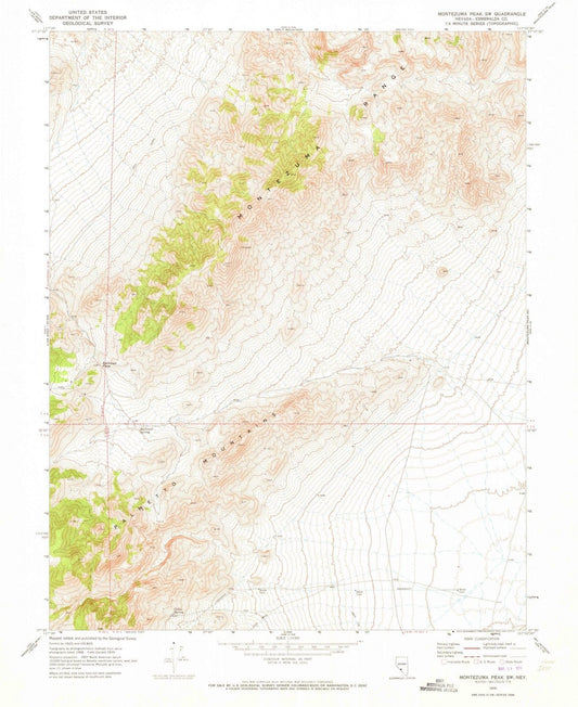 1970 Montezuma Peak, NV - Nevada - USGS Topographic Map v2
