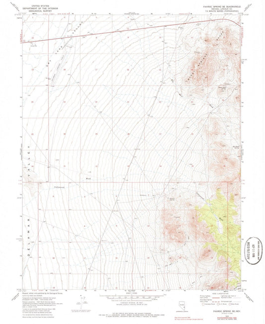 1970 Pahroc Spring, NV - Nevada - USGS Topographic Map v2