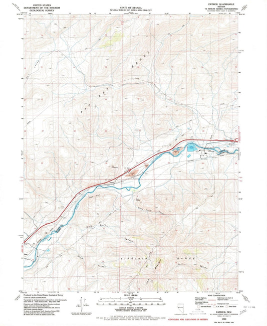 1970 Patrick, NV - Nevada - USGS Topographic Map