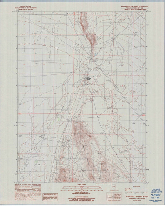 1990 Quinn River Crossing, NV - Nevada - USGS Topographic Map