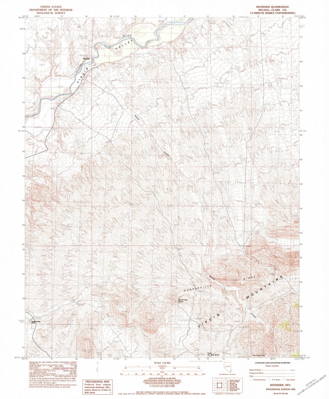 1983 Riverside, NV - Nevada - USGS Topographic Map