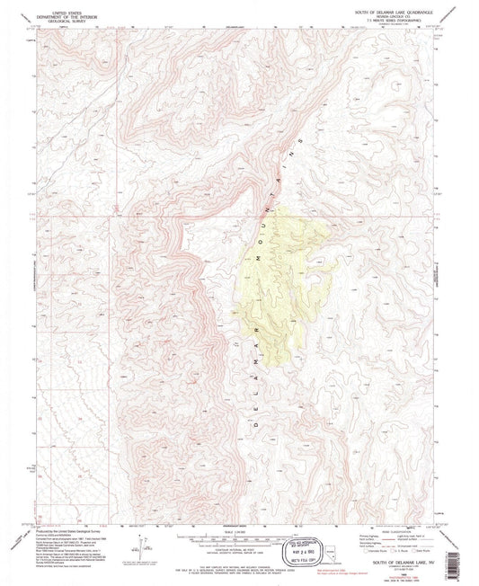 1969 South ofelamar Lake, NV - Nevada - USGS Topographic Map