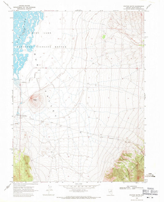 1969 Station Butte, NV - Nevada - USGS Topographic Map