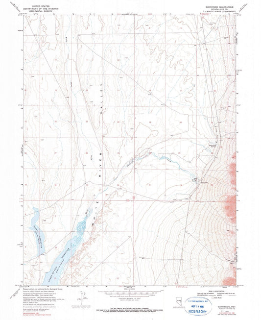1969 Sunnyside, NV - Nevada - USGS Topographic Map v2
