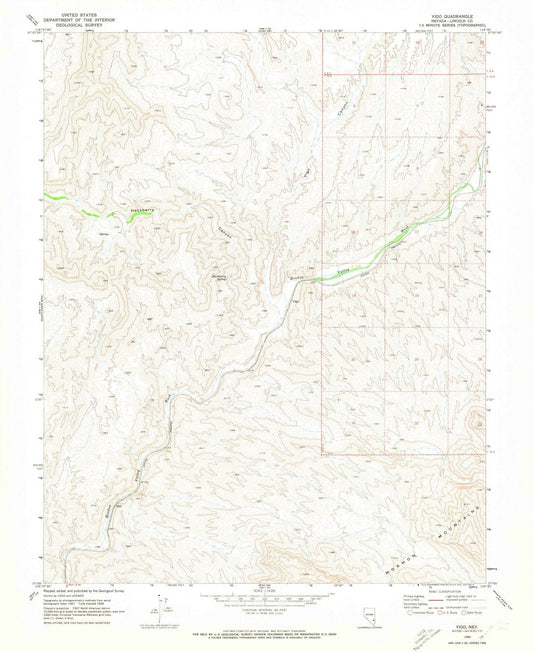 1969 Vigo, NV - Nevada - USGS Topographic Map v3