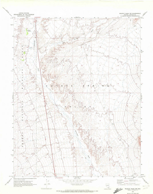 1969 Wildcat Wash, NV - Nevada - USGS Topographic Map v2