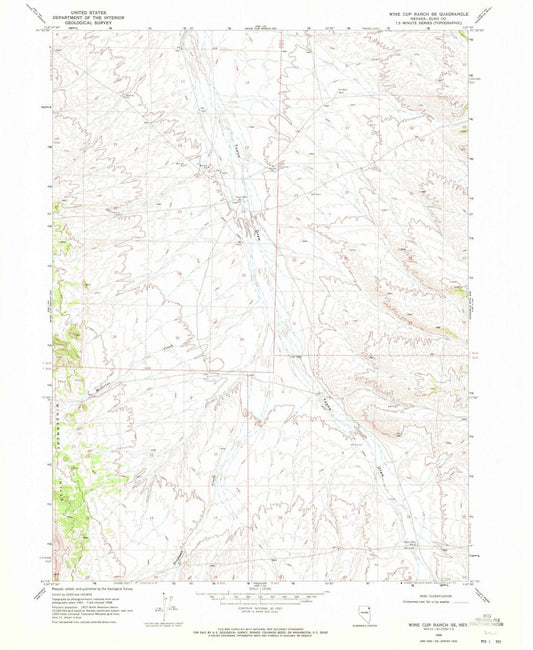 1968 Wine Cup Ranch, NV - Nevada - USGS Topographic Map v2