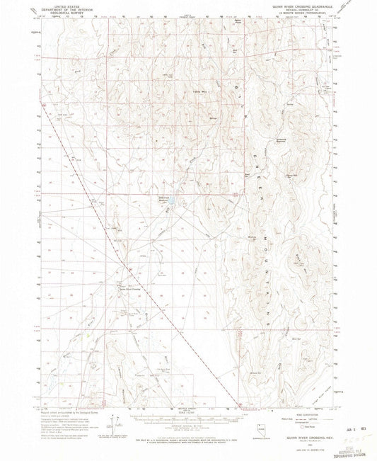1961 Quinn River Crossing, NV - Nevada - USGS Topographic Map