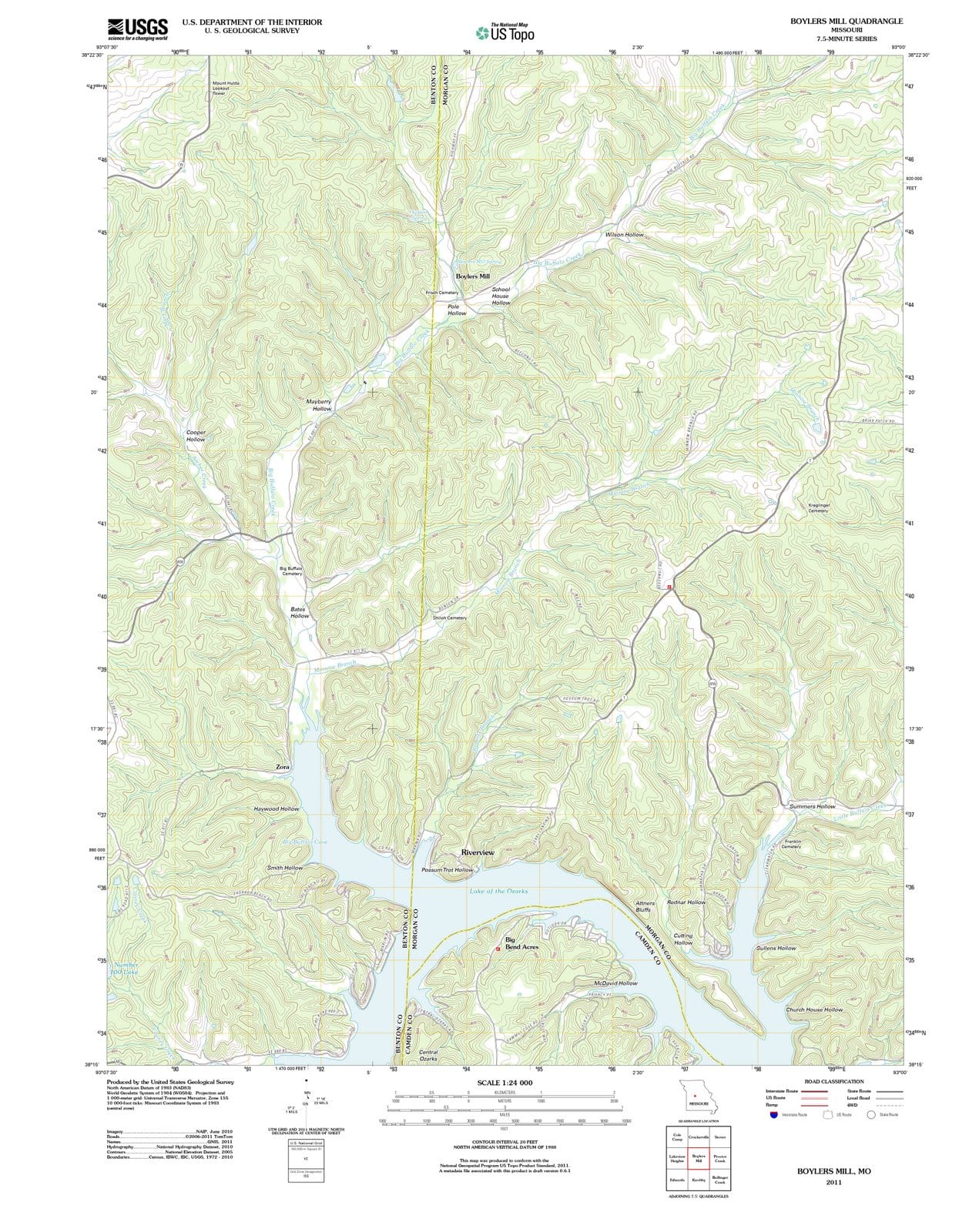 2011 Boylers Mill, MO - Missouri - USGS Topographic Map