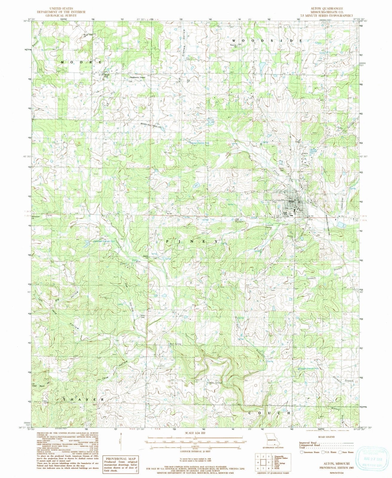 1983 Alton, MO - Missouri - USGS Topographic Map