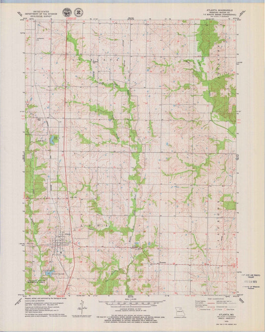 1979 Atlanta, MO - Missouri - USGS Topographic Map
