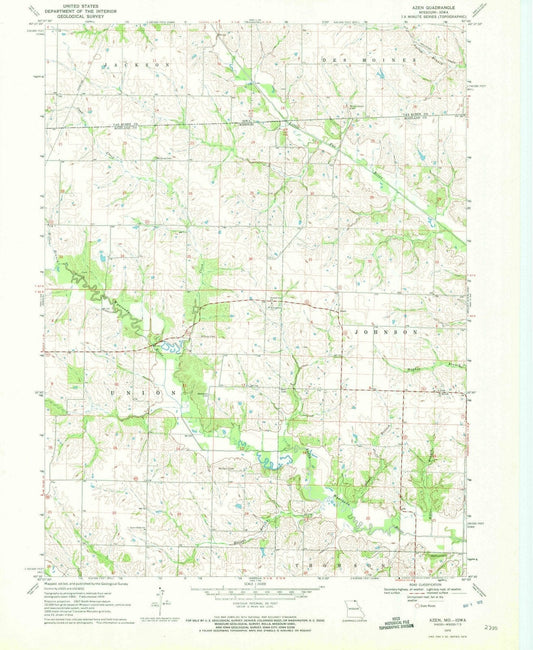 1970 Azen, MO - Missouri - USGS Topographic Map