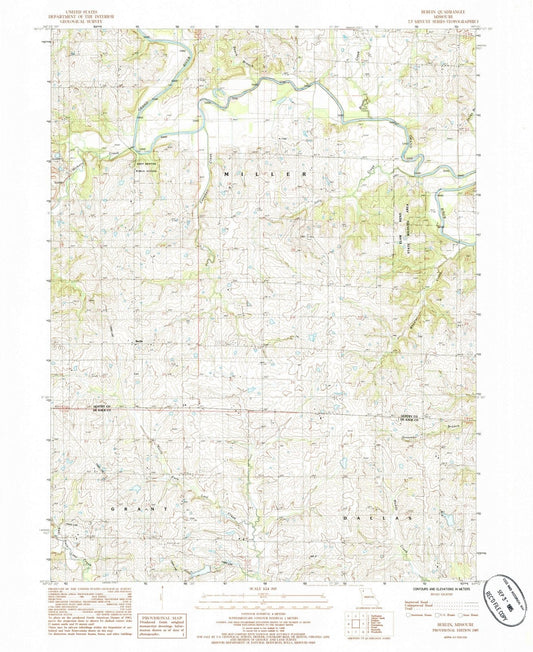 1985 Berlin, MO - Missouri - USGS Topographic Map