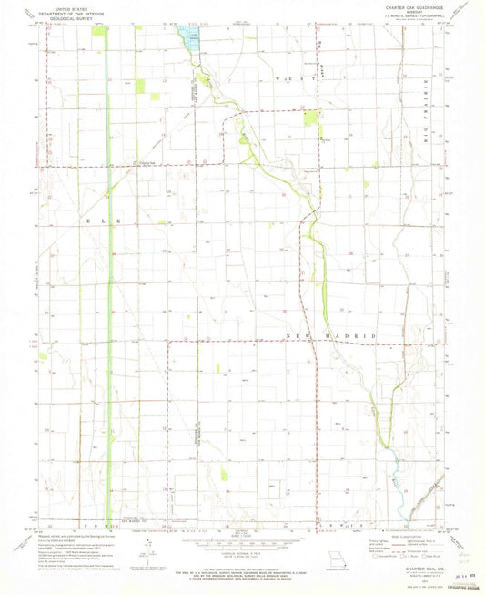 1971 Charter Oak, MO - Missouri - USGS Topographic Map