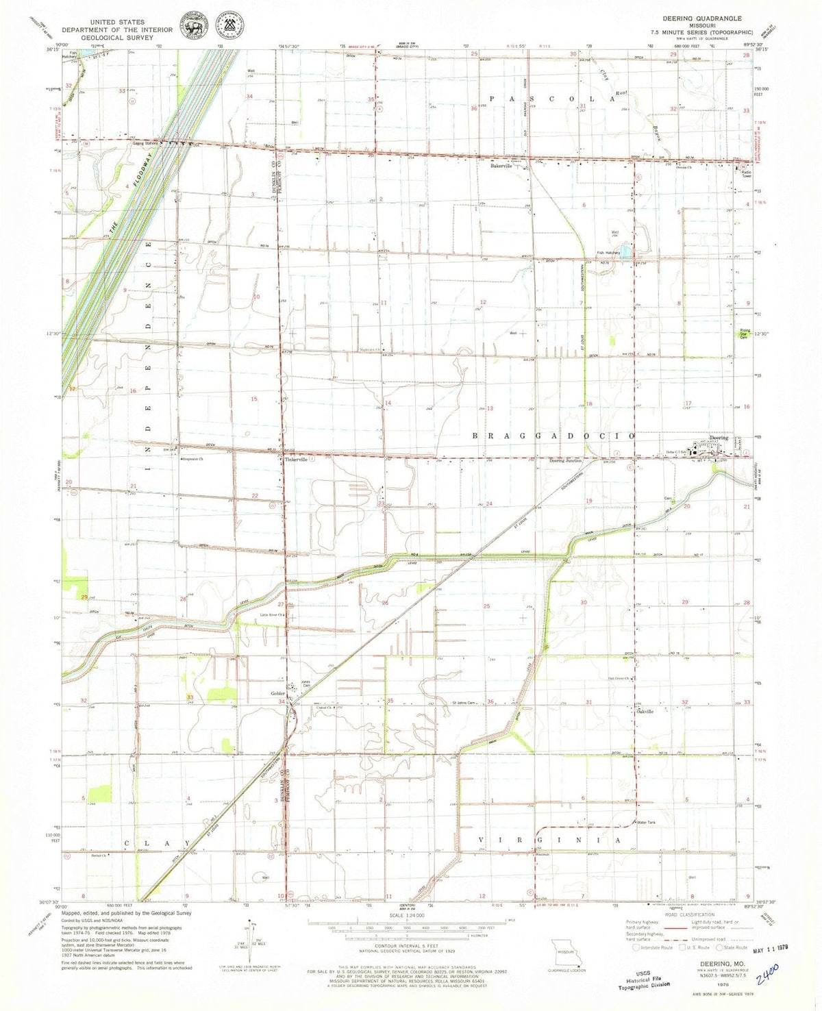 1978 Deering, MO - Missouri - USGS Topographic Map