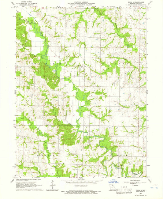 1965 Edina, MO - Missouri - USGS Topographic Map